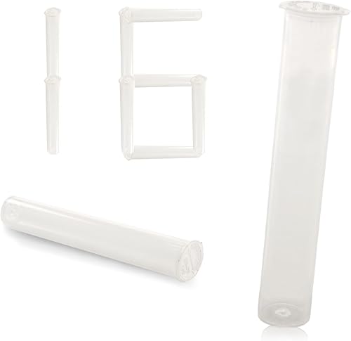 Tubos de 4.567 in, recipiente de sellado, impermeable, hermético, a prueba de olores, botellas de plástico para apretar con tapas (transparente, 16