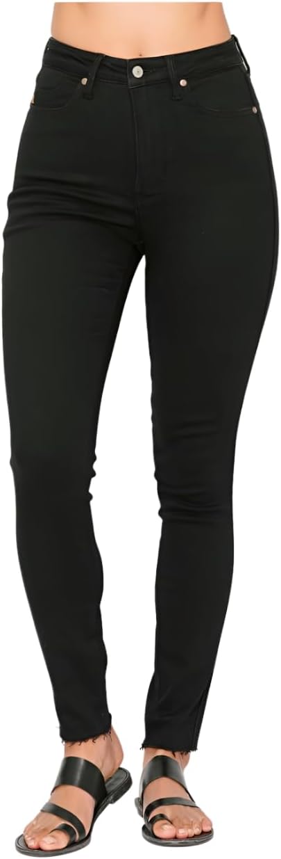 Judy Blue Tummy Control Skinny Jeans in Black