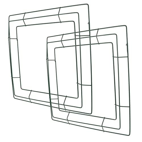 ERINGOGO 2pcs Iron Wreath Ring Wreath Frame DIY Wall Decor Ring for Home Festive Decor for Christmas Wedding Holiday Art