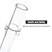 Reusable Drinking Straws,Plastic Straws for 20oz & 30oz Tumblers Yeti(set of 4 straight straws+ 2 cleaning brushes)