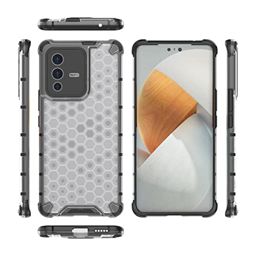 Image of Glasgow Back Case Cover Designed for Vivo V23 Pro 5G - Transparent