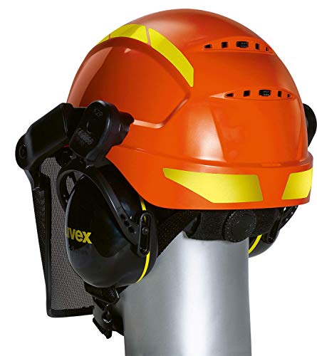 Foto von Uvex Pheos Forestry - Forsthelm mit Gehör- und Gesichtsschutz - SNR: 30dB - Farbe: Orange