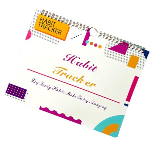 Xvilmaun Agenda de seguimiento de hábitos, diario diario sin fecha, seguimiento de hábitos de metas, rastreador de hábitos sin fecha, 12 meses sin fecha, diario sin fecha,