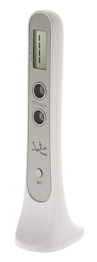 JATA HOGAR 80 - Medidor de Altura Digital con Sensor Infrarrojo, Tallímetro Electrónico de Alta Precisión hasta 200 cm, Pantalla LCD, Medición en cm y Pulgadas