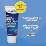 HealthWise Medicated Diabetic Foot Cream | Dimethicone + Petrolatum | Protects and Seals | Relieves Dry Heals | Paraben-Free | Odor-Free | 4.0 oz. - Image 5