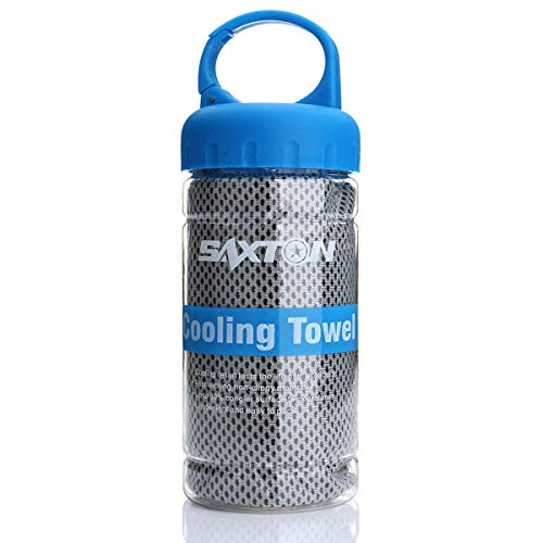 LLFS Eis- und Kühlhandtuch, 100 x 30 cm, für Fitnessstudio, aus Mikrofaser, Handtuch zum Kühlen, für Sport, Golf, Schwimmen, Yoga oder Fußball Cover