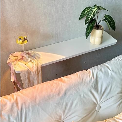 Table pliante murale blanche 80x50 cm pour gain de place