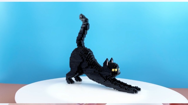 Amazon.com: Larcele Cat Micro Building Blocks Animal Set, DIY Mini