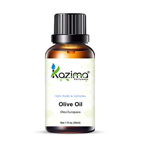 Image of KAZIMA Olive Carrier Oil - 100% Pure & Natural Cold Pressed Carrier Oil for Acne Scars, Skin & Hair, 30 ml