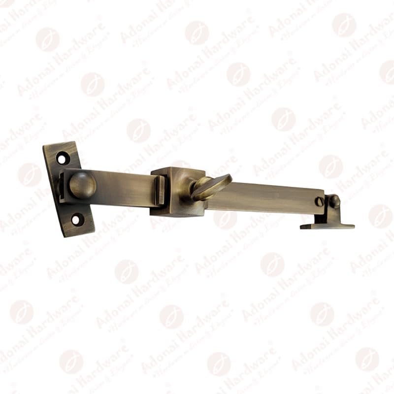 Adonai Hardware "Hodaiah" Brass Heavy Duty Telescopic Casement Latch Lock Sliding Window Stay Adjuster (7.4 Inch x 2 Pack) Sturdy, DIY, Window Hardware Accessories Fittings