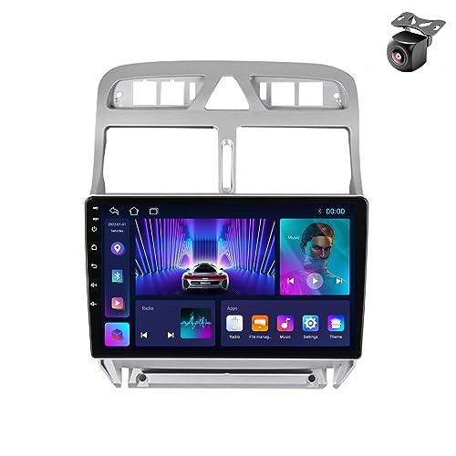 Android 12 System for Peugeot 307 307CC 307SW 2002-2013 2 DIN Car Stereo With FM AM SWC CarPlay Android Auto GPS Navigation Touch Screen Upgrade Car Radio Multimedia Player (M150CP 4core 2+32G)