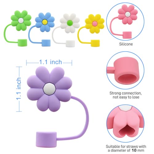 Stanley Cup Straw Cover Cap, Compatible with 30 & 40 Oz Tumbler, Reusable Straw Tips, Perfect for Gifts