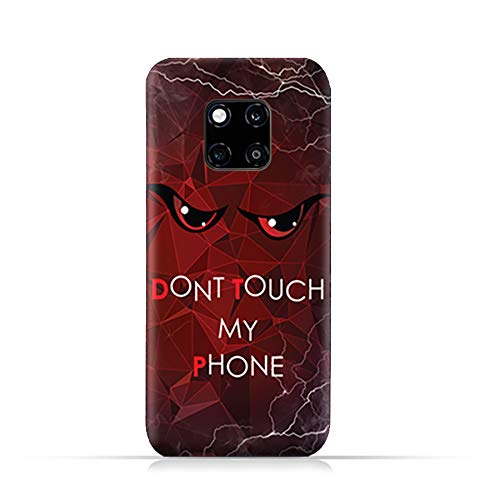 AMC Design Huawei Mate 20 Pro TPU Silicone Protective Case with Don’t Touch My Phone 3 Design