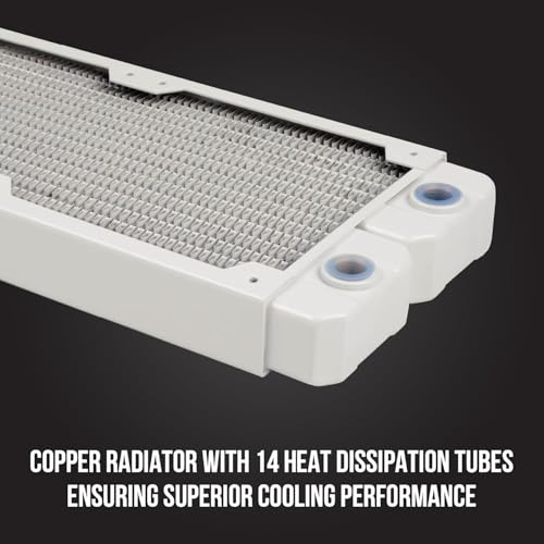 Image of Osprey 240mm AIO CPU Cooler, Copper Radiator with 2400RPM Digital Display Pump, ARGB Fans, Leakproof Technology, PWM Control, CSM Utility App, Supports Intel LGA 1700 /1200 /115X & AMD AM5 /AM4, White
