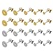 100 Pares Pendientes de Acero Inoxidable Postes Almohadilla Plana, Pendientes con Almohadillas Planas, Arete Postes Almohadilla Plana, para Hacer Pendientes de Bricolaje, Manualidades