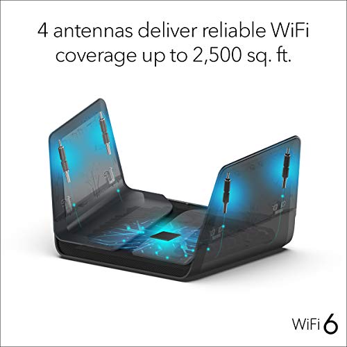 Image of NETGEAR Nighthawk 8-Stream AX8 WiFi 6 Router (RAX80) - AX6000 Wireless Speed (Up to 6 Gbps) | 2,500 sq. ft. Coverage