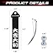 Xotic Tech Tow Strap JDM Sports Black Racing Tow Strap Car Modification Decorative Trailer Belt Personalized with Chinese Slogan Fit for Rear Front Bumper (Good Luck/Safe Trip Wherever You go)