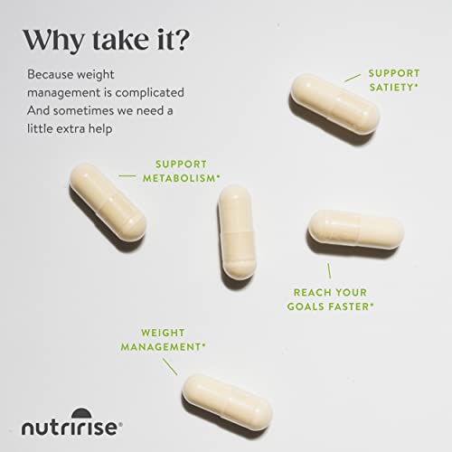 Nutririse Pure Garcinia Cambogia Extract With 80% Hca, Supports Weight Management, Appetite Control, Energy Metabolism Carb Blocker Supplement For Men & Women, Gluten Free, 60 Count #TOP3