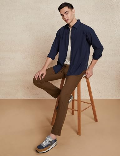 Image of Amazon Brand - Symbol Men's Solid Oversized Cotton Casual Shirt | Plain | Full Sleeve (Available in Plus Sizes)