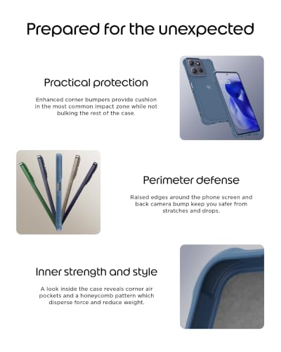 Image of Motorola Moto G Power (2025 /2026) Rugged Protective Case- Dusk Blue | Precision fit, Military Grade Shock Absorbing Cover for Enhanced Phone Grip, Drop Protection
