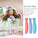 PATIKIL 20cm Doll Hair Wefts, 6Pcs Soft Synthetic Straight Hair Doll Wigs Doll Hair Extensions Accessories for Doll Making DIY Craft, Multicolor 4