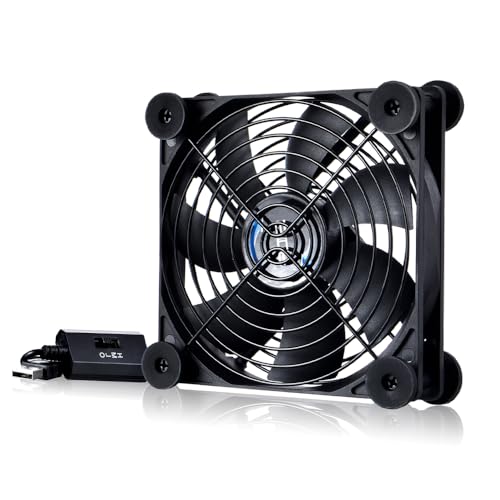 Ventilateur silencieux USB 120 mm évite la surchauffe du routeur