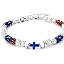 White/Red/Blue cross&Pocket blessing card
