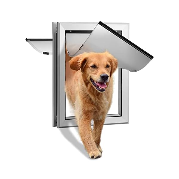 Weatherproof Dog Door for Large Dogs