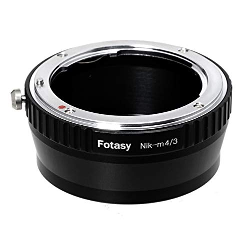 Fotasy Manual Nikon Lens to M43 Adapter, F Mount MFT Converter, fit Olympus