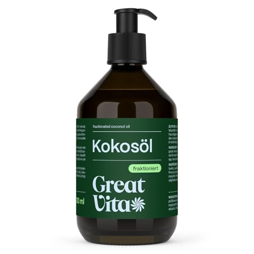 VitaFeel Kokosöl fraktioniert, 2er Pack (2 x 500 ml) in Glasflasche inkl. Pumper VitaFeel Kokosöl fraktioniert, 2er Pack (2 x 500 ml) in Glasflasche inkl. Pumper