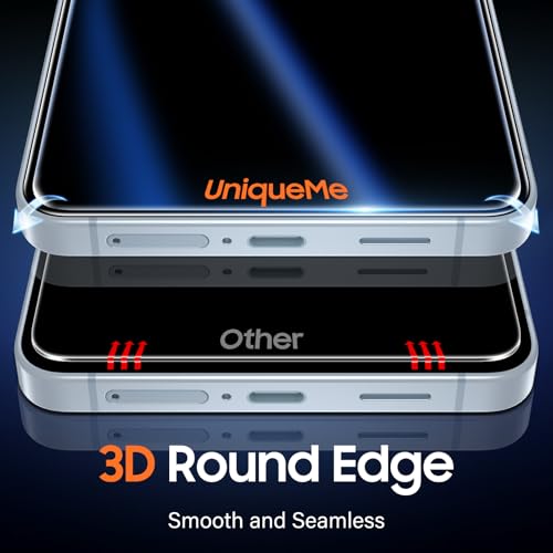 Image of UniqueMe for S26 Plus Screen Protector - 2 PACK Tempered Glass for Samsung Galaxy S26 Plus,[Fingerprint Unlocking] Easy Installation,Bubble-Free,9H Hardness,HD-Clear,3D Full-coverage