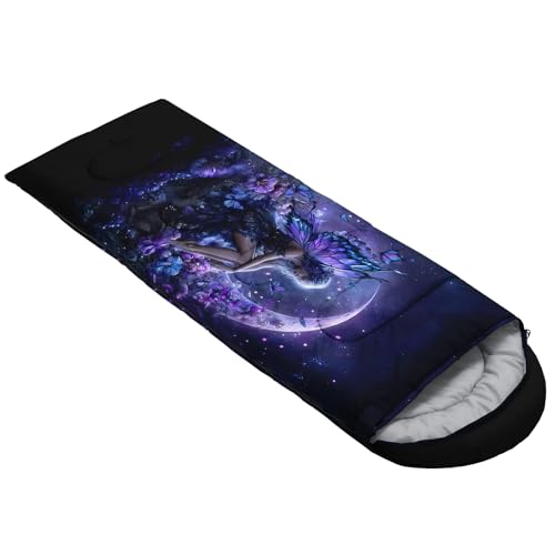 Image of QOOMO Ball Flower Camping Sleeping Bags,3 Season Warm & Cool Weather,Lightweight,Waterproof Sleeping Bags for Adults & Kids,Traveling,and Outdoors,Camping Gear Equipment