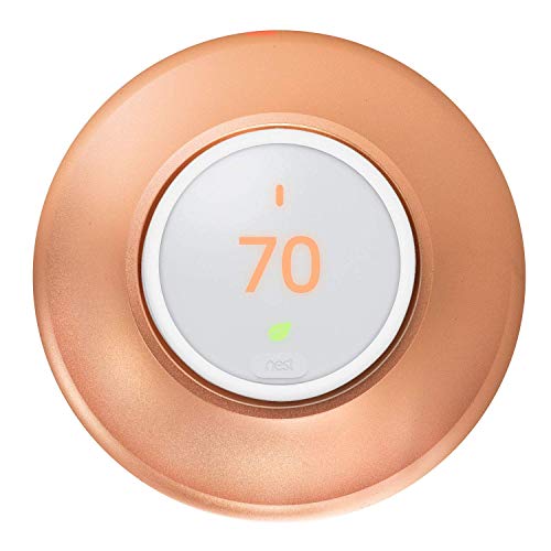 POPMAS Copper Metal Wall Plate for Nest Learning Thermostat 3rd Generation 2016 Version Bracket Mount (2020 New Nest Thermostat Can't Be Used)