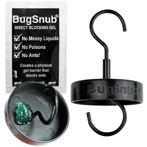 BugSnub Hanging Ant Guard (1-Pack)- Ant Defense for Hummingbird Feeders, Unique Upside-Down Design, No Liquid Moat