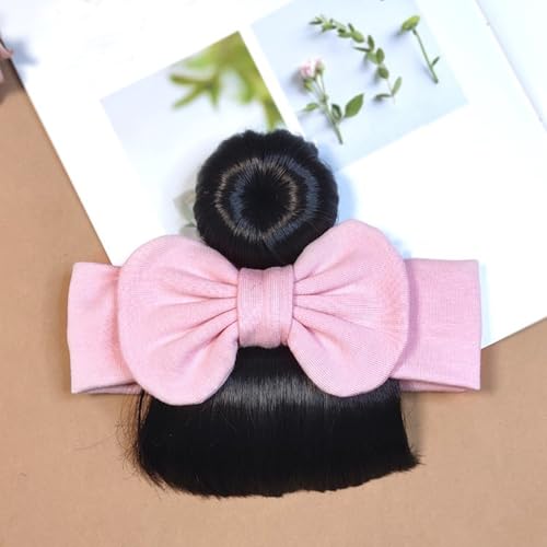 Baby Headband with Bangs Baby Wig Bangs Headband Lovely Bowknot Wigs for Toddler Girls Hair Accessories4