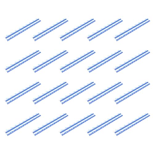 200 pitillos de papel azul desechables para fiestas