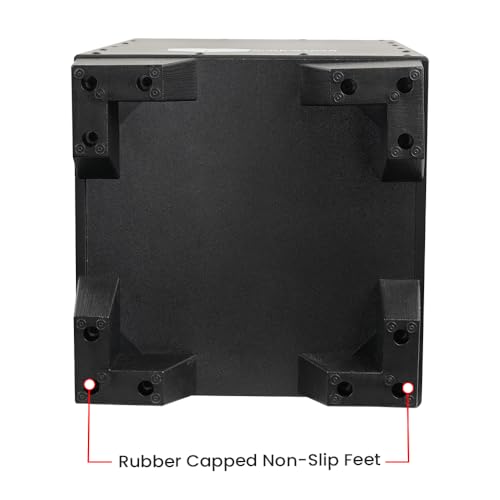 Image of Kadence CJBLK Heartbeat Cajon with Dust Cover | 40 Non-Adjustable Snare Strands | Tech Wood Body | Anti Skid PU Feet | Includes Learning Course | Black
