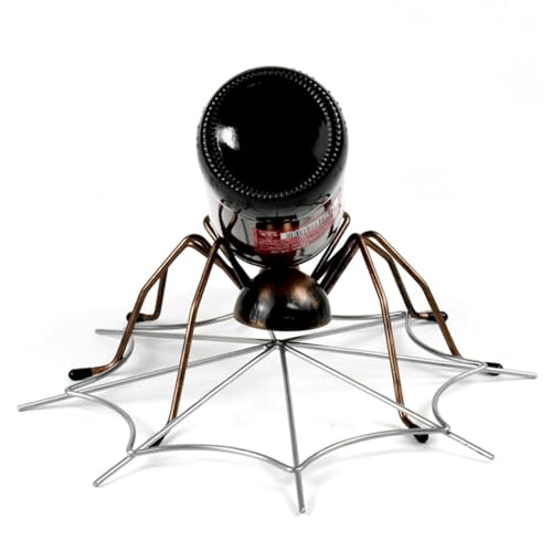 Soporte para botellas hierro diseño araña elegante miniatura 1