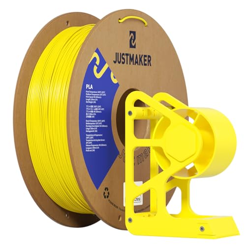 JUSTMAKER PLA 3D Printer Filament, Upgrade Cardboard Spool, Print with Most 3D...