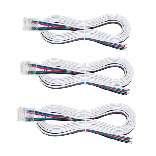 Image of Armacost Lighting 5 Pin COB RGB+W 48 inch Tape to Wire LED Strip Light Connectors, 3 Pack 761821N