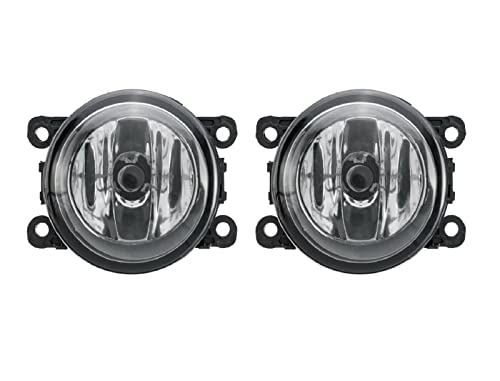 Pair of Car Halogen Fog Lamps Lights Left & Right White