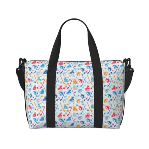 Bolsa de viaje de mano Hockey Elements con estampado creativo 2