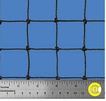 BuyBocceBalls Listing - Carron - Pack of 2 - Black - Lacrosse Goal Net - 6H at Front Tapering Back 7 to Point X 6W; Made of #21 Nylon, 1 1/2" mesh, Tape Bound; Lacing Cords Included.