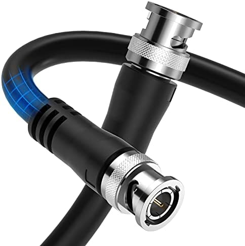 3G SDI Cable 3ft, BNC Cable Support HD-SDI 75 Ohm 1080P SDI Video Cable for Video Security Camera and More
