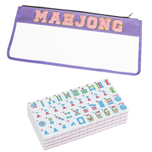 Set de fichas American Mahjong 166 piezas con bolsa