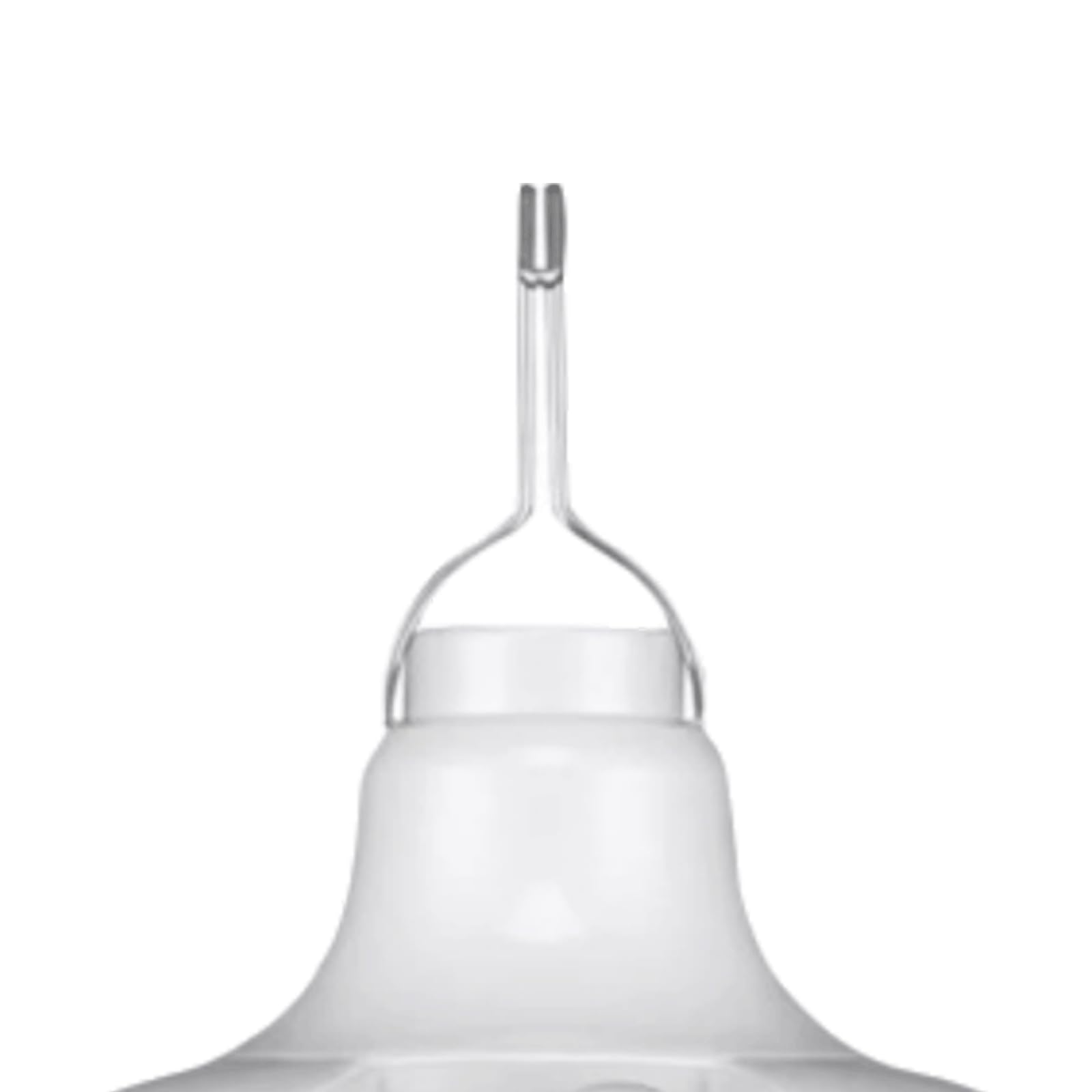 Aufladung Camping-LichtSolarzellenbetriebene Campe Wiederaufladbare tragbare Campinglaterne aus Kunststoff, weiß, verschiedene Größen(M-white)