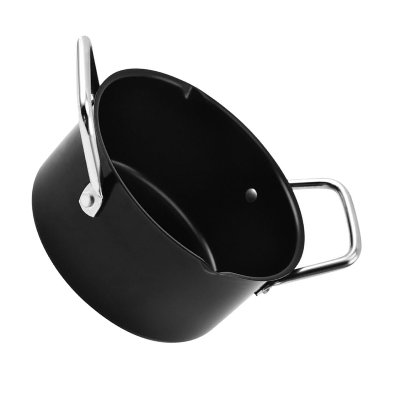 BCOATH Camping Pan Set Soup Pot Non-Stick Cookware Stainless Steel Saucepan Handle Stew Pot Lightweight for Outdoor Use