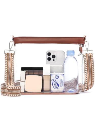 Image of Clear Bag for Stadium Events, Clear Purse for Women Crossbody Bag Stadium Approved for Concerts Sports Festivals