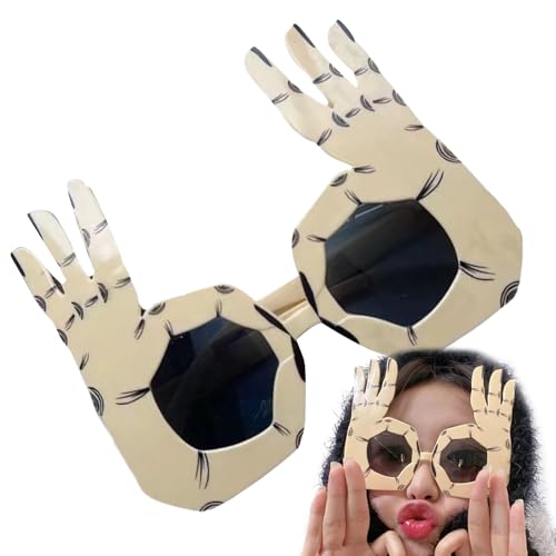 Gafas Divertidas Con Gesto De OK | Gafas De Sol Con Personalidad Divertida, Juegos De Rol, Juguetes Raros Para Eventos Fotográficos, Creación De Videos Cortos, Juegos Interactivos, Escenarios