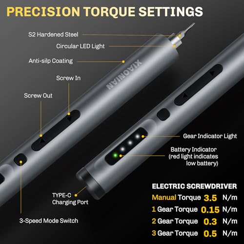 Image of 3.7V Precision Electric Screwdriver Set,50 IN 1 Small Power Magnetic Storage Mini Electric Screwdriver Cordless Set USB Charging Repair Tool Kit for Electronics Laptop Phone Camera Glasses Watch
